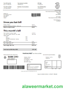Three Ireland (Hutchison) Limited utility business bill,  GO